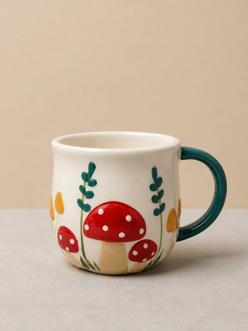 Lang by Design Group Mushroom Motif Ceramic Mug